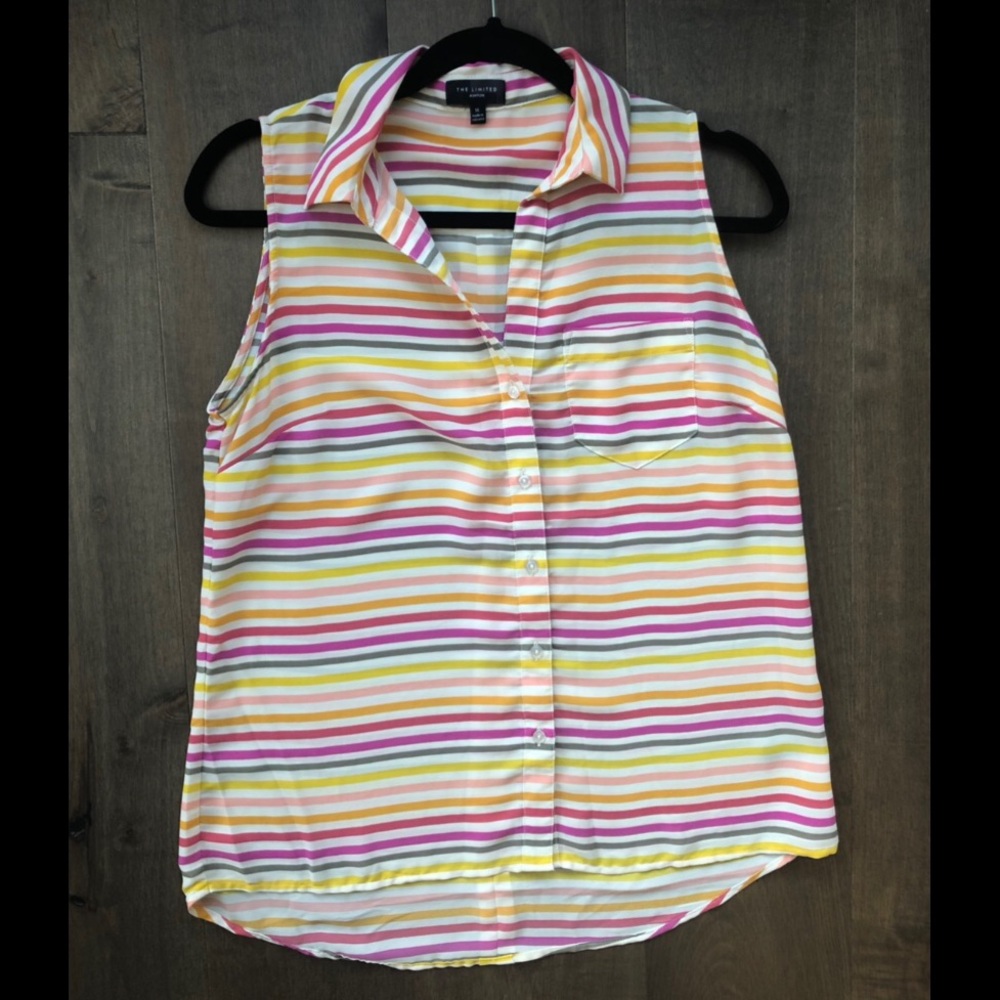 Striped tank top blouse